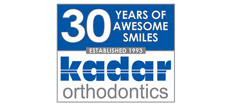 30th Anniversary logo for Kadar Orthodontics, providing South Jersey with over 30 years of awesome smiles!